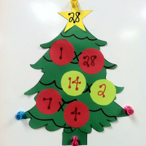 It's a Christmas tree with FACTORS! I love it! ~Bon Factor Tree Project Ideas, Project Work Ideas, Christmas Tree Math, Christmas Tree Activity, Christmas School Ideas, Factor Trees, 5th Grade Math Games, Tree Activity, Christmas Bulletin Boards