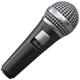 Microphone Emoji (U+1F3A4) Microphone Emoji, Emoji Codes, Emoji Characters, Emoji Set, Human Voice, Emoji Pictures, Google Hangouts, Music A, Karaoke