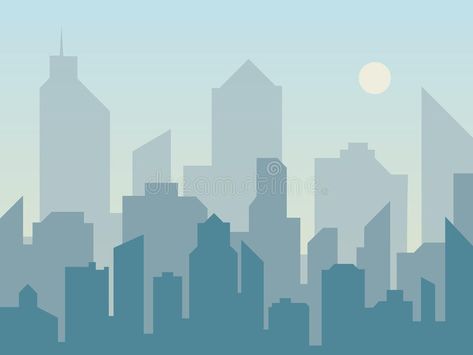 Minimalist Cityscape Art, 2d City Background, City Silhouette Illustration, Flat City Illustration, Vector Illustration Background, Flat Illustration City, City Sillouhette, Skyline Reference, City View Illustration