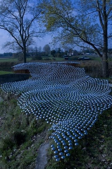 Nature versus Synthetics by Ronald Van Der Meijs Bicycle Bell, Sound Art, Earth Art, Nanjing, Sculpture Installation, Outdoor Art, Environmental Art, Land Art, Pics Art