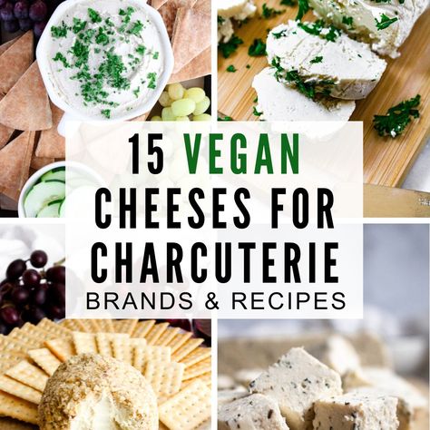 Here are the best vegan homemade and store-bought cheeses to make the vegan charcuterie board of your dreams! Charcuterie Vegan, Pub Cheese Spread, Easy Seitan Recipe, Vegan Italian Sausage, Hummus Wrap Recipe, Vegan Charcuterie Board, Clotted Cream Recipes, Mediterranean Hummus, Seitan Recipe