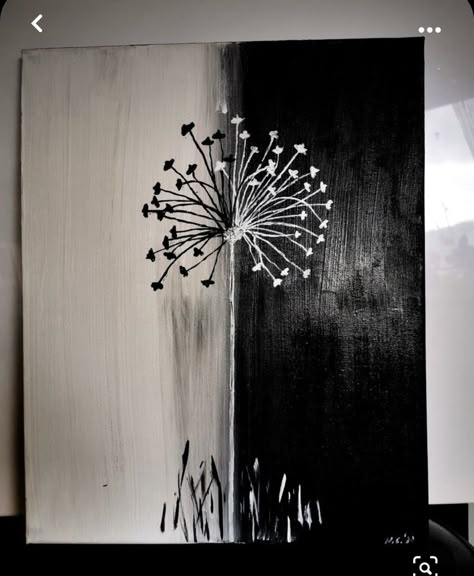 Canvas Painting Ideas Acrylic Landscape, Black And White Painting Acrylic Easy, Painting Ideas Acrylic Landscape, Grey Painting Ideas On Canvas, Easy Christmas Tree Painting, Christmas Tree Painting Easy, Pictures To Paint On Canvas, Black Canvas Painting Ideas, Black Canvas Painting