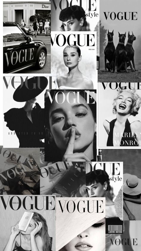 Vouge Black And White Posters, Poster Prints Fashion, Fashion Aesthetic Black And White, Fashion Magazines Aesthetic, Black And White Magazine Cover, Fashion Poster Design Graphics, Fashion Astethic, Vogue Black And White, Mean Girls Party