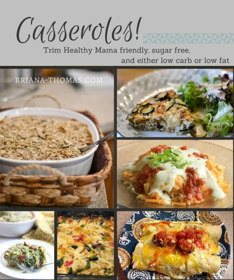 Trim Healthy Mama Casserole Roundup (THM - S and E) Thm Easy Dinner, Zuchinni Quiche, Thm Casserole, Thm E Casserole Recipes, Thm Easy E Meals, Thm Crockpot, Trim Healthy Mama Casserole, Ranch Spaghetti, Thm Tuna Casserole