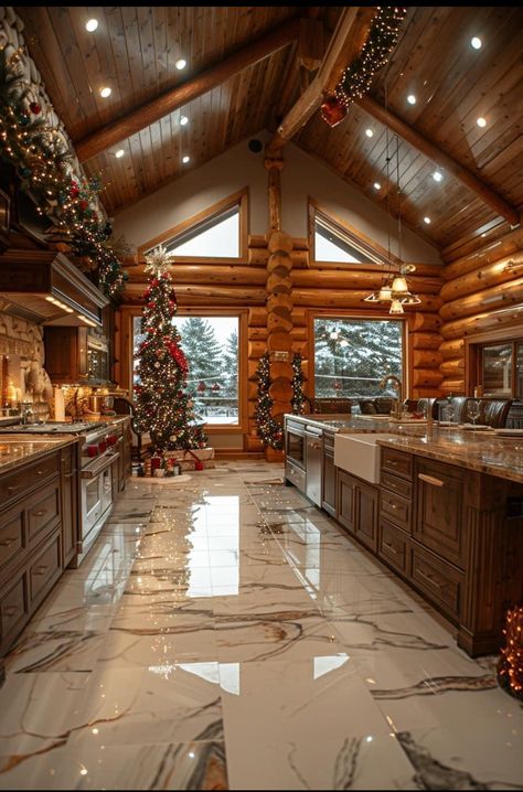 Dream House Dining Room, Lodge Floor Plans, Dream House Country, Luxurious Things, Barn Dominium, Honeycomb Wallpaper, Modern Log Cabins, Rich Rich, Lodge House