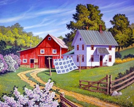 John Sloane Art, Country Images, Billy Jacobs, Art Houses, Farm Scenes, Farm Paintings, Americana Art, Farm Art, Cottage Art