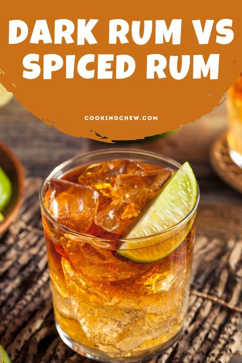 If you are curious about the difference between spiced rum vs dark rum, you are not alone. The good news is that we have a clear answer for you. Spiced Rum Recipes, Gold Rum, Flavored Rum, Aged Rum, Distillation Process, Rum Recipes, Cinnamon Spice, Themed Drinks, Dark Rum