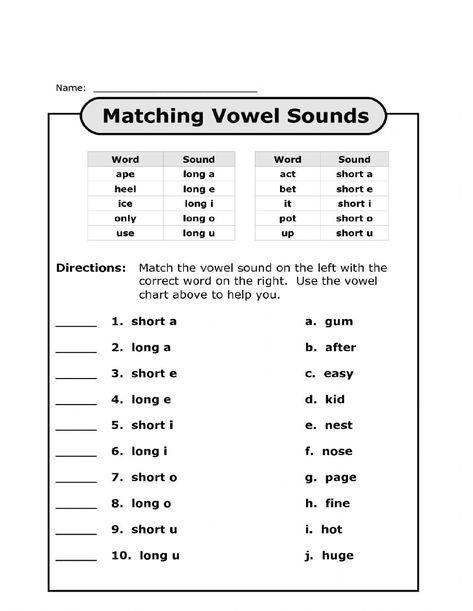 Short Or Long Vowel Worksheet, Long Vowel Sounds Worksheets, Vowels Worksheet, Short And Long Vowels, Vowel Chart, Long Vowel Worksheets, Vowel Practice, Short Vowel Worksheets, Long Vowel Words