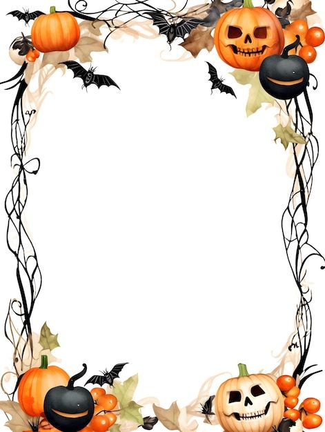 Foto halloween marco clipart fondo blanc... | Premium Photo #Freepik #photo #helloween #fiesta-halloween #plantilla-halloween #decoracion-halloween Halloween Borders Frames, Marcos Halloween, Halloween Border, Decoracion Halloween, Clipart Borders, Fall Borders, Halloween Party Banner, Halloween Borders, Fiesta Halloween