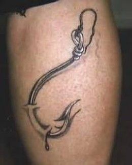 Fish Hook Tattoo, Fishing Tattoos, Hook Tattoo, Fishing Hook Tattoo, Hook Tattoos, Lizard Tattoo, One Tattoo, 3d Fish, Fish Artwork