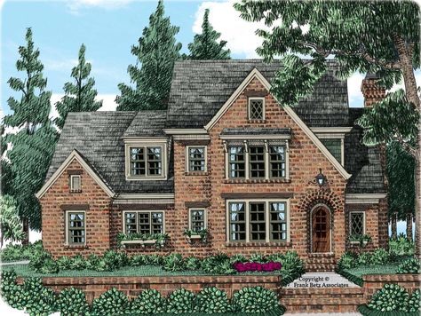 Craftsman House Plan - 4 Bedrooms, 3 Bath, 2960 Sq Ft Plan 74-840 Tall House, Castle Plans, Frank Betz, Oregon House, Building Inspiration, Houses Design, Sims Houses, Sims Builds, Dream Dream