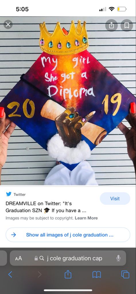 J Cole Cap Decoration, Graduation Cap Designs J Cole, J Cole Graduation Cap, J Cole Grad Cap, J Cole Graduation Cap Ideas, Grad Cap Ideas Album Covers, Sza Graduation Cap Design, Grad Cap Inspo Sza, Jcole Quote Grad Cap