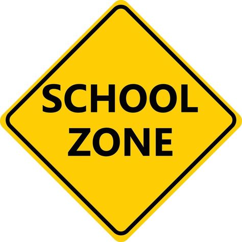 School Zone Sign, School Zone, Hummer H1, School Signs, Flat Style, The School, Fashion Flats, Home Depot, White Background