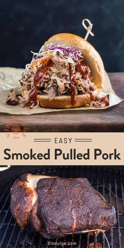 There is no better dish to serve off the smoker than tender and properly smoked pulled pork. But sometimes you want to keep it simple. This recipe outlines the easiest way is to smoke a pork butt, by simply seasoning the pork shoulder and then placing on a smoker until it’s done. But to go from good to great, you need to follow a few key steps. Pork Shoulder Recipes Smoked, Smokers Recipes, Pork Smoker Recipes, Pulled Pork Smoker Recipes, Bge Recipes, Hog Recipes, Smoked Pulled Pork Recipe, Best Pulled Pork, Recipes Using Pork