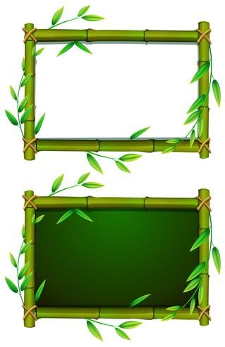 Two boards with bamboo frame Bamboo Border, Bamboo Background, Bamboo Construction, Bamboo Design, Bamboo Frame, Border Design, The Two, Free Image, Free Images