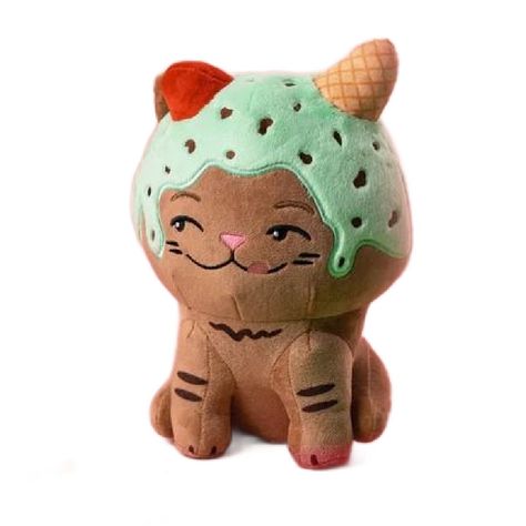 Ice Cream Mint Chocolate Chip, Ice Cream Mint, Moriah Elizabeth, Cat Ice Cream, Mint Chocolate Chip, Pink Fur, Mint Chocolate Chips, Cuddly Toy, Mint Chocolate