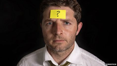 Man with Post-it note on his forehead, with question mark on it. -- <--state the obvious. Anyway, the article is: 4 February 2015 Last updated at 08:35 ET Share this pagePrint ShareFacebookTwitter What do you do when you've forgotten someone's name? George Mason University, Employee Retention, Short Term Memory, School Psychologist, Mind Tricks, Leadership Roles, Improve Memory, Would You Rather, Got Books