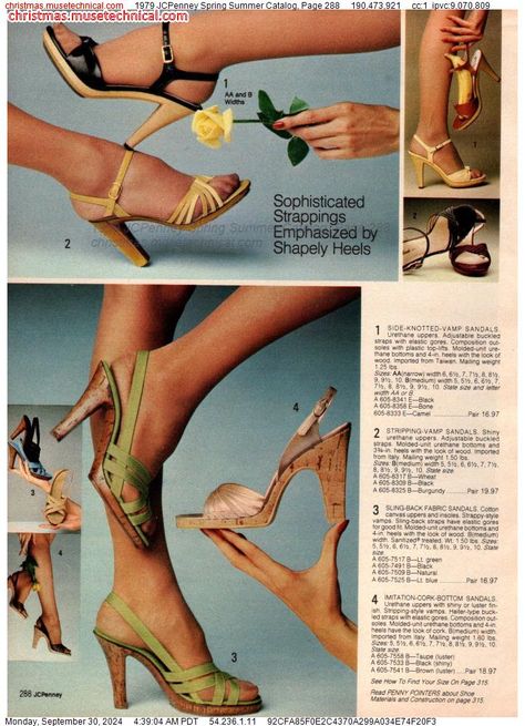 1980s Shoes, 80s Shoes, Vintage Sandals, High Heel Mules, 1980s Fashion, Fashion Marketing, Fashion Catalogue, Vintage Lingerie, Vintage Shoes