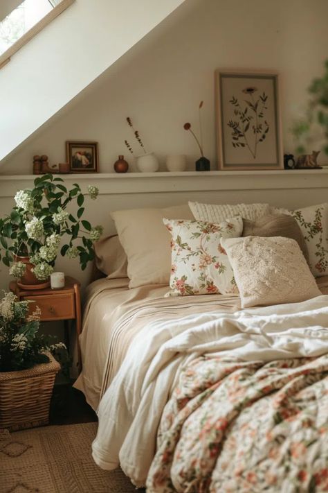 80+ Gorgeous Cottagecore Bedroom Ideas Cottage Core Bedroom Decor, Cottagecore Bedrooms, Hygge Bedroom Ideas, Floral Patterns Vintage, Forest Lantern, Cottage Core Bedroom, Cottagecore Bedroom Ideas, Cottagecore Bedroom, Farmhouse Room