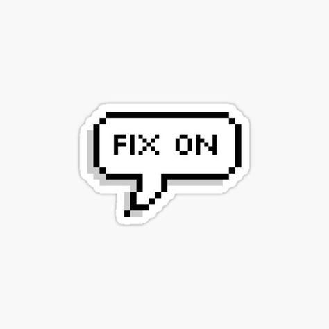 Fix On! Mingi (ATEEZ) Sticker Dialogue Bubble, Pop Stickers, Bubble Stickers, Logo Sticker, Aesthetic Stickers, Journal Stickers, Printable Stickers, Stickers Packs, Case Stickers