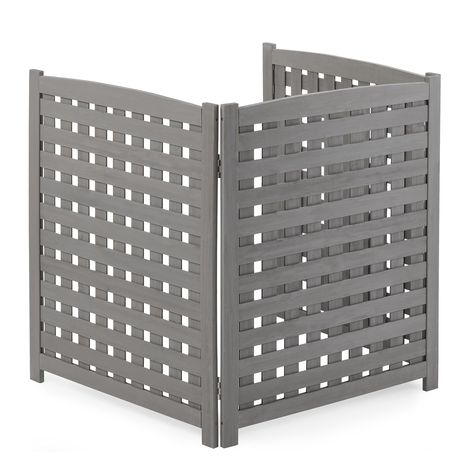 PRICES MAY VARY. DIMENSIONS: Privacy screen outdoor with 3 panels assembled unit measures 38in H X 32in W x 32in L. EASY INSTALL: Freestanding design of AC cover outside unit means no digging or surface mounting required. OPEN AIR-FLOW: The slat spacing of panel is designed to provide adequate air flow during air conditioning operation. STRONG CONSTRUCTION: Lattice fence ac unit cover made of cedar that be painted or stained for decorative personal needs. BACKYARD HIDING: Outside screen is desig Air Conditioner Cover Indoor Accent Walls, Cover For Indoor Air Conditioner, Doors To Cover Hot Water Tank, Enclosure For Water Heater, Cover Water Heater In Garage, Hide Water Heater Tank, Cover Pvc Pipe With Fabric, Cover For Outside Tv, Hide My Water Cooler