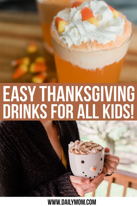 Non Alcohol Thanksgiving Drinks, Thanks Giving Drinks For Kids, Thanksgiving Punch Non Alcoholic Kids, Thanksgiving Drinks Non Alcoholic Easy, Thanksgiving Party Drinks For Kids, Thanksgiving Drinks Non Alcoholic Punch, Single Mom Thanksgiving Ideas, Thanksgiving Drink Ideas Non Alcoholic, Thanksgiving Breakfast Drinks