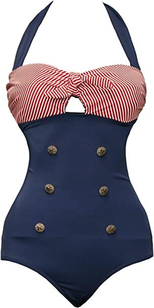 1950s Bathing Suits, Stile Pin Up, Swimsuit Plus Size, Plus Size Clothing Stores, Retro Swimwear, Vintage Bathing Suits, Retro Swimsuit, Modest Swimsuits