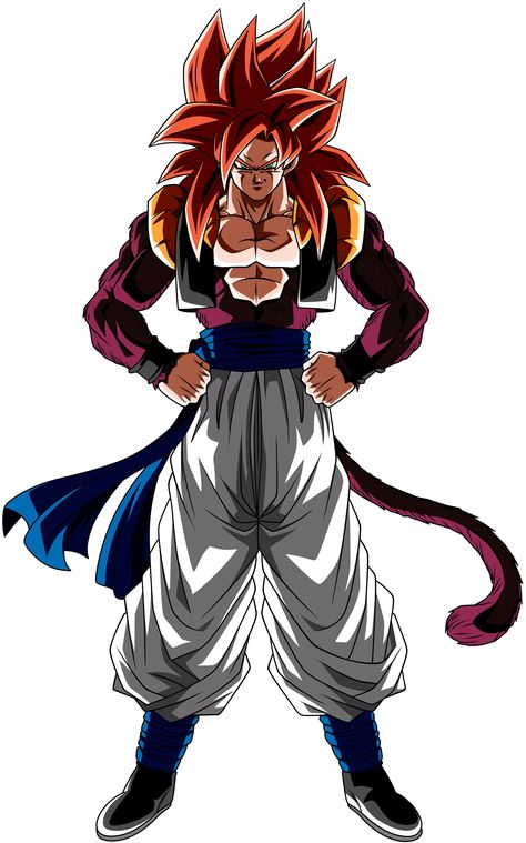 Gogeta Super Saiyan 4, Gogeta Ssj4, Gogeta And Vegito, Dbz Characters, Dragon Ball Super Artwork, Dragon Ball Super Art, Dragon Ball Super Goku, Dbz Art, Dragon Ball Image