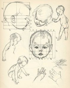 Drawing a Baby's Head in the Correct Proportions Heads Reference, Children Reference, Reference Tutorial, Baby Face Drawing, Desen Realist, How To Draw Steps, Anatomy Tutorial, Drawing Hair, Siluete Umane