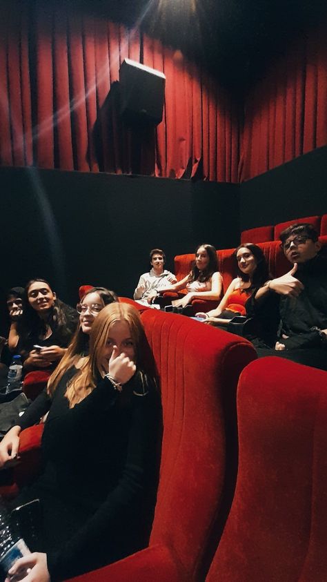 Movie Theater Aesthetic Pics, Movie Theatre Aesthetic Friends, Movies With Friends Aesthetic, Cinema Aesthetic Friends, Friends Date Aesthetic, Cinema Date Aesthetic, Movie Date With Friends, Friend Dates Aesthetic, Movie Night Pictures