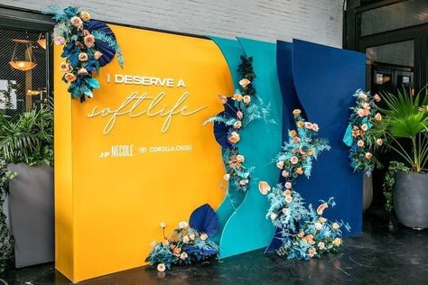 Backdrop Event Design, Event Decor Business, Event Booth Design, Event Entrance, Corporate Event Design, Decor Business, Create Business, Event Booth, Stage Backdrop