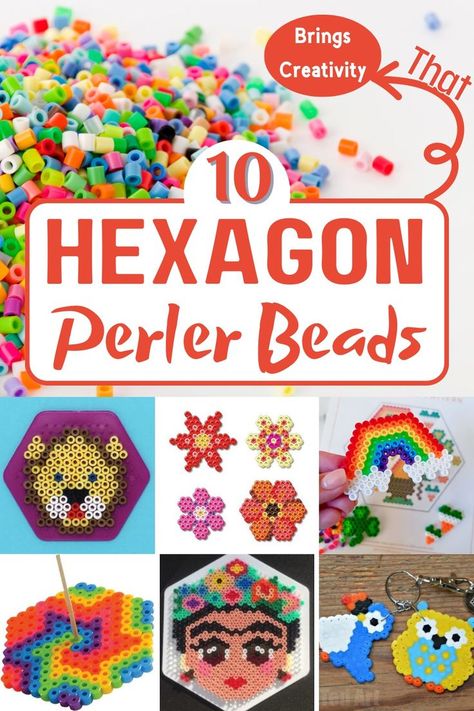 Hexagon Perler Bead Patterns Hexagon Perler Bead Patterns, Melted Bead Crafts, Perler Beads Ideas, Easy Perler Bead Patterns, Beaded Designs, Theater Design, Fuse Bead Patterns, Fusion Beads, Perler Bead Templates