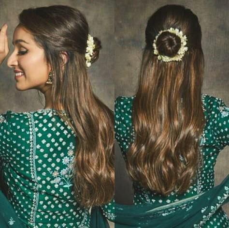 Festival Hairstyles, Hair Style On Saree, Hair Style Vedio, Traditional Hairstyle, Bridal Hair Buns, Indian Wedding Hairstyles, Easy Hairstyles For Medium Hair, Hair Tutorials Easy, Hair Up Styles