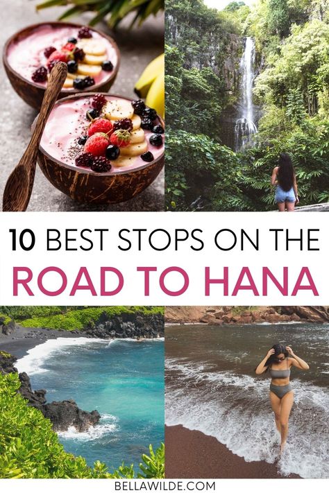 Road To Hana Stops, Maui Hawaii Honeymoon, Maui Travel Guide, Hawaii Trip Planning, Maui Itinerary, Hana Highway, Hawaii Itinerary, Maui Hawaii Vacation, Red Sand Beach