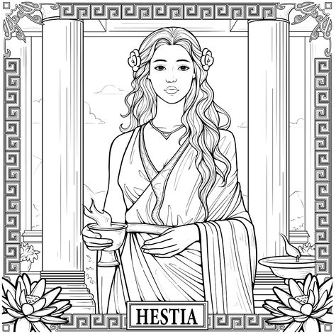 Tactile Art, Color Drawing Art, Color Drawing, Detailed Coloring Pages, Drawing Templates, Concept Art Drawing, Coloring Book Art, Art Poses, Greek Gods