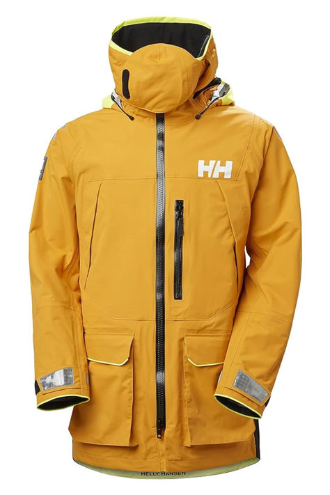 We have used our proven Helly Tech professional system
It has become a trusted favourite among many offshore professional sailors
Developed together with ocean pro-racers, this hardy sailing jacket gives seasoned sailors and racers maximum protection. Fully waterproof, windproof and breathable, it’s also designed with mobility in mind. Articulated sleeves give you optimal freedom of movement, while an adjustable hem, waist and hood let you customize the fit. Sailing Jacket, Freedom Of Movement, Helly Hansen, Sailing, Mens Outfits, Clothes