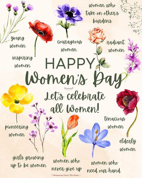 March 8 Happy International Women's Day Montessori From The Heart Happy Womens Day Quotes, International Womens Day Quotes, Nature Crafts Kids, Black Love Artwork, Nails March, Happy Womens, Mothers Day Images, Happy Woman Day, Womens Month