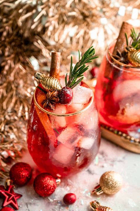 Easiest Winter Cranberry Aperol Spritz - The G & M Kitchen Holiday Margaritas, Bourbon Apple Cider, Plated Dinner, Xmas Drinks, Aperol Spritz Recipe, Spiked Apple Cider, Fresh Cranberry, Christmas Feast, Cranberry Cocktail