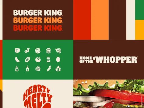 Burger King Packaging, Burger Color Palette, Loaded Bowls, Diner Logo, Burger Branding, Local Burger, Employee Uniform, Burger Places, Banner Web