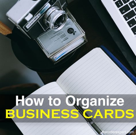 Business Card Storage Ideas, Business Card Storage, Organizing Business Cards, Small Business Document Organization, Professional Organizer Business Cards, Business Card Organization, Organization Methods, Organize Business, Card Organization