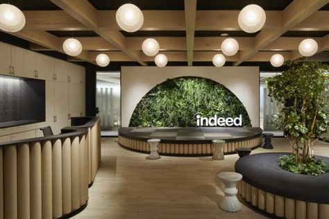 Indeed Offices – Tokyo Canadian Architecture, Design Studio Office, Commercial And Office Architecture, Cool Office Space, Tokyo Design, Modern Office Design, Custom Murals, Jw Marriott, Cool Office