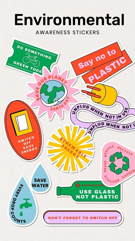 Environmental awareness sticker, editable design set | premium image by rawpixel.com / Wan Beach Wallpaper Iphone, Island Wallpaper, Simple Bedroom Design, Png Stickers, Element Design, Wallpaper Iphone Summer, Mood And Tone, Environmental Awareness, Graphic Design Tools