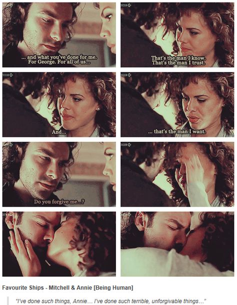 Mitchell and Annie - Being Human - http://reignoverme.tumblr.com/ John Mitchell Being Human, Being Human Bbc, Aidan Turner Kili, John Mitchell, Being Human Uk, Aiden Turner, Masterpiece Theater, Tv Show Couples, The Hobbit Movies