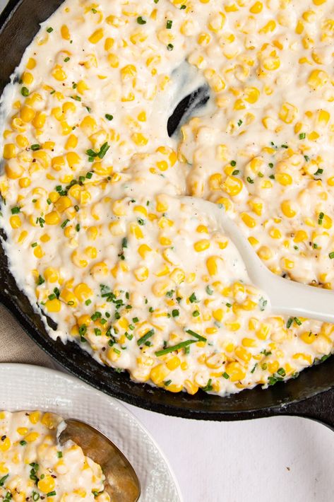 Creamed Corn Make Creamed Corn, Corn Thanksgiving, Corn Butter, Creamed Corn Recipes, Cream Corn, Christmas Side, Christmas Side Dishes, Corn Recipe, Creamy Corn