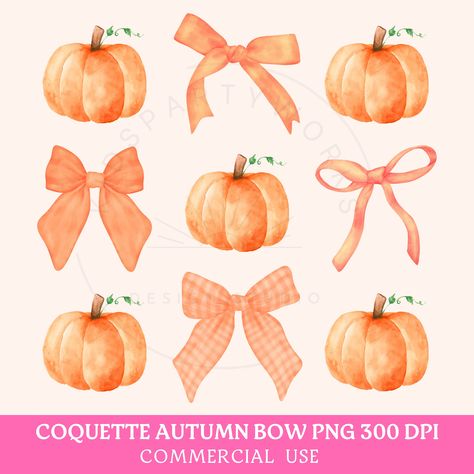 Shirts Coquette, Pink Bow Aesthetic, Coquette Pumpkin, Orange Png, Bows Png, Bow Aesthetic, Coquette Bow Png, Autumn Png, Sublimation Shirt