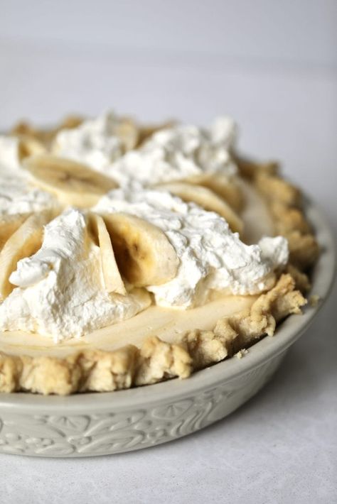 Pie Crust Recipe Flaky, Crisco Pie Crust Recipe, Crisco Pie Crust, Dream Pie, Banana Pie, Homemade Custard, Pie Crust Recipe, Banana Cream Pie, Pie Crust Recipes