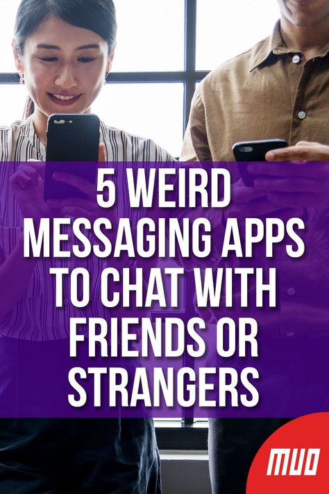 5 Weird Messaging Apps to Chat With Friends or Strangers ---   Chat apps are a dime a dozen, but some do things a little differently. You need to try these weird messaging apps with “features” like sending a single message at a time or talking only when you have 5% battery left.  For the more normal, everyday chats and video chats, you should still turn to the best messaging apps for phones or computers. But if you’re up for a little craziness…  #Messaging #Apps #Chat  #BestOf Websites To Talk To Strangers, Chatting With Friends, App To Make Friends, Cool Apps For Friends, Apps To Talk To People, Apps To Make Friends, Chat Apps, Apps To Make Friends Online, Chats With Best Friend