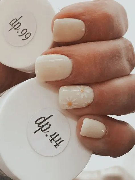 Subtle Nails, Simple Gel Nails, Cute Gel Nails, Short Acrylic Nails Designs, Pastel Nails, Spring Nail, Neutral Nails, Dipped Nails, Manicure Y Pedicure