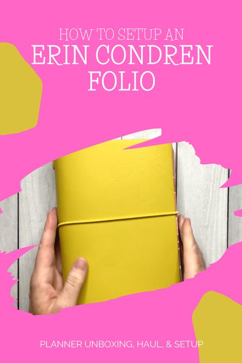 How to Set Up Erin Condren PetitePlanner Folio: Unboxing, Haul, & Setup! Girls Lounge, Planner Brands, Planning System, Spiral Planners, Erin Condren Planner, Planner Tips, Planner Decorating, Organization Planning, Planner Erin Condren