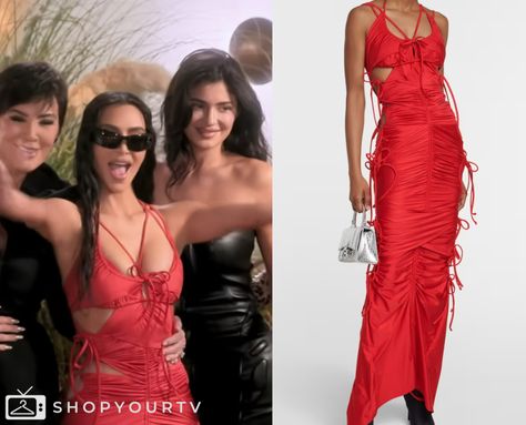 The Kardashians: Season 5 Trailer Kim's Strappy Dress Escape The Night, 19 Kids And Counting, A Discovery Of Witches, 90 Day Fiance, America's Got Talent, Brooklyn Nine Nine, Eva Longoria, Strappy Dresses, Batwoman